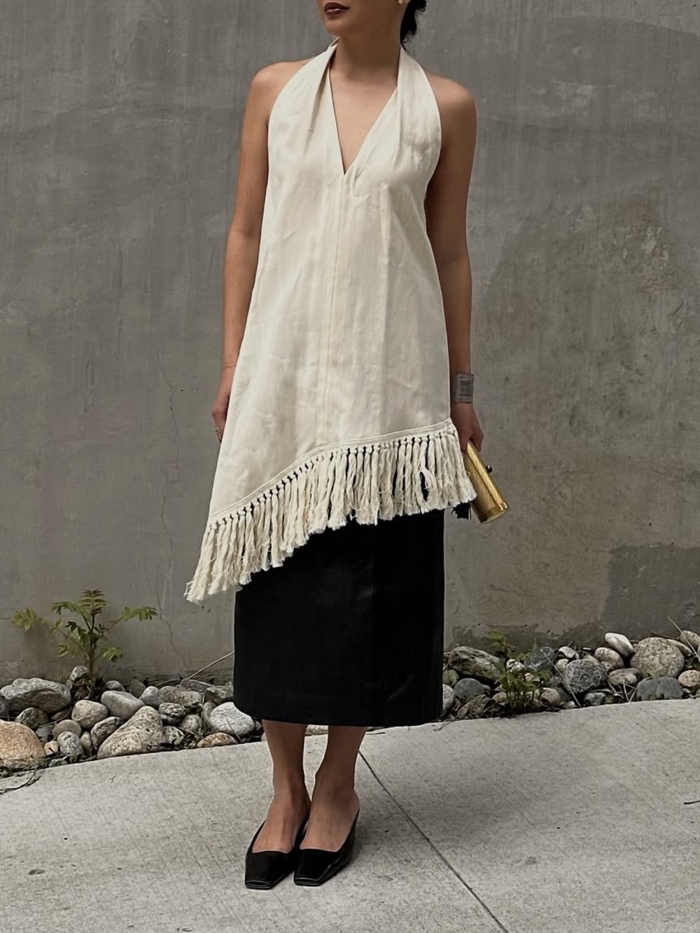 Zara fringe halter top collection